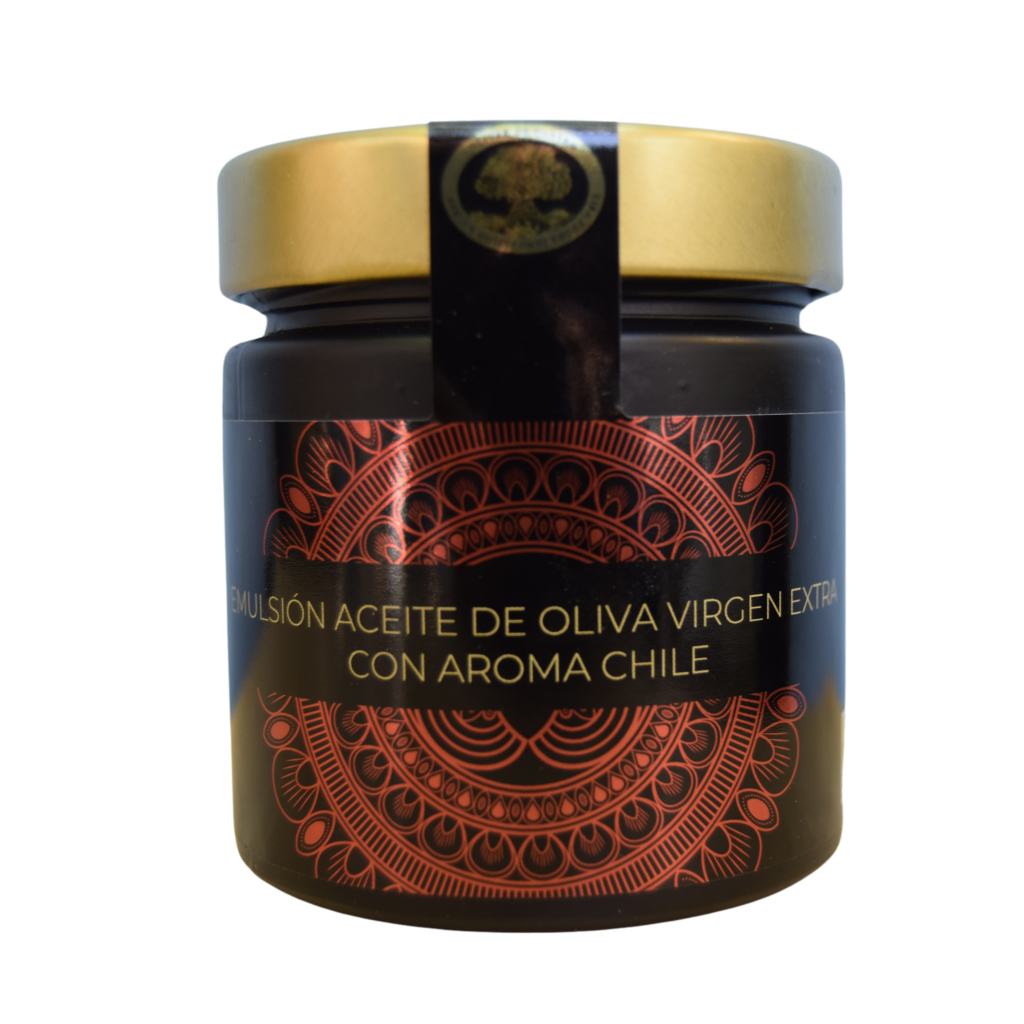 Extra virgin olive oil emulsion with chili (200 g) – spicy and vibrant | Olivar de Castro