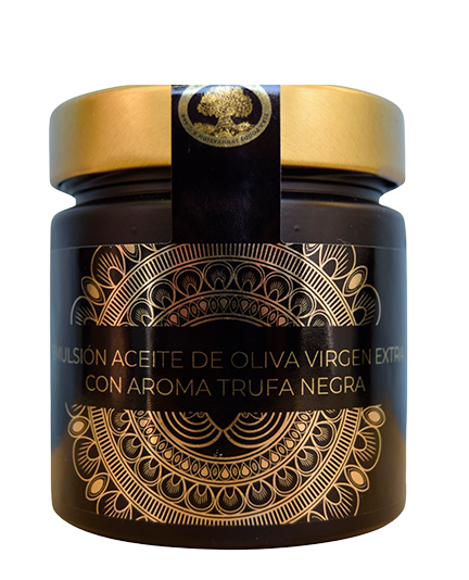 Extra virgin olive oil emulsion with black truffle (200 g) – deep and elegant flavor | Olivar de Castro